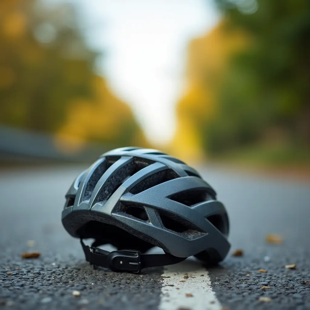 Impact d’un accident avec et sans casque pour un cycliste