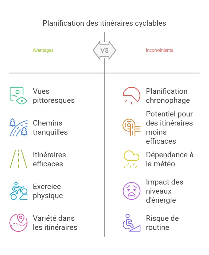 Cyclistes dans un paysage urbain se rendant au boulot à vélo.