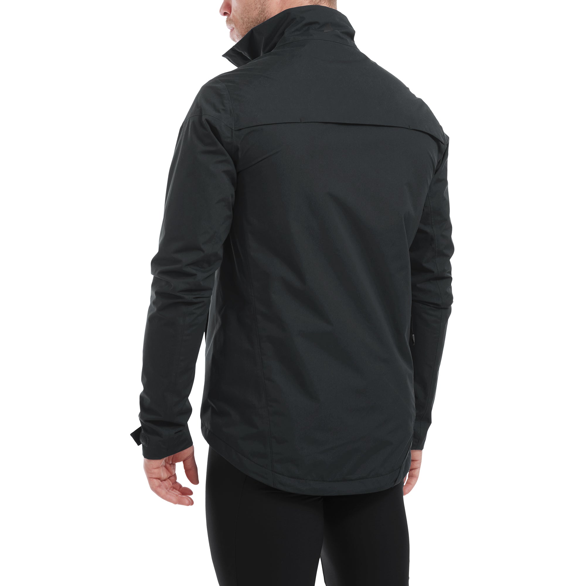 Veste imperméable de vélotaf Altura Nightvision Nevis noire à détails réfléchissants